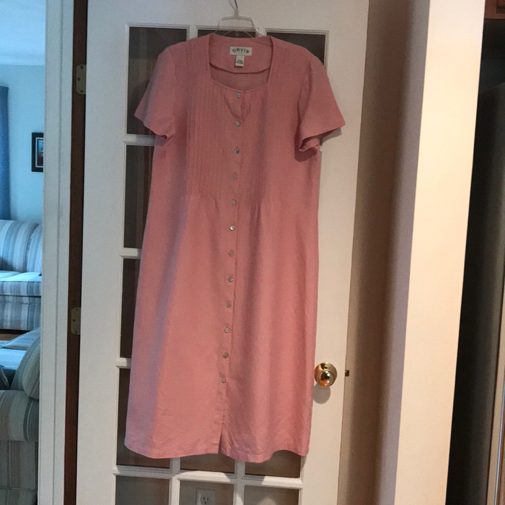 Large, Orvis dusty rose dress